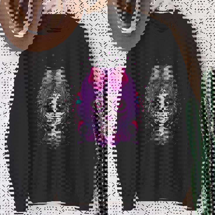 フェアリースケルトン 死者の日 Dia De Los Muertos ハロウィン スウェットシャツ 年配の女性への贈り物