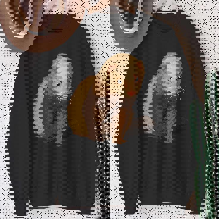 フェレットオーナーペットフェレット スウェットシャツ 年配の女性への贈り物