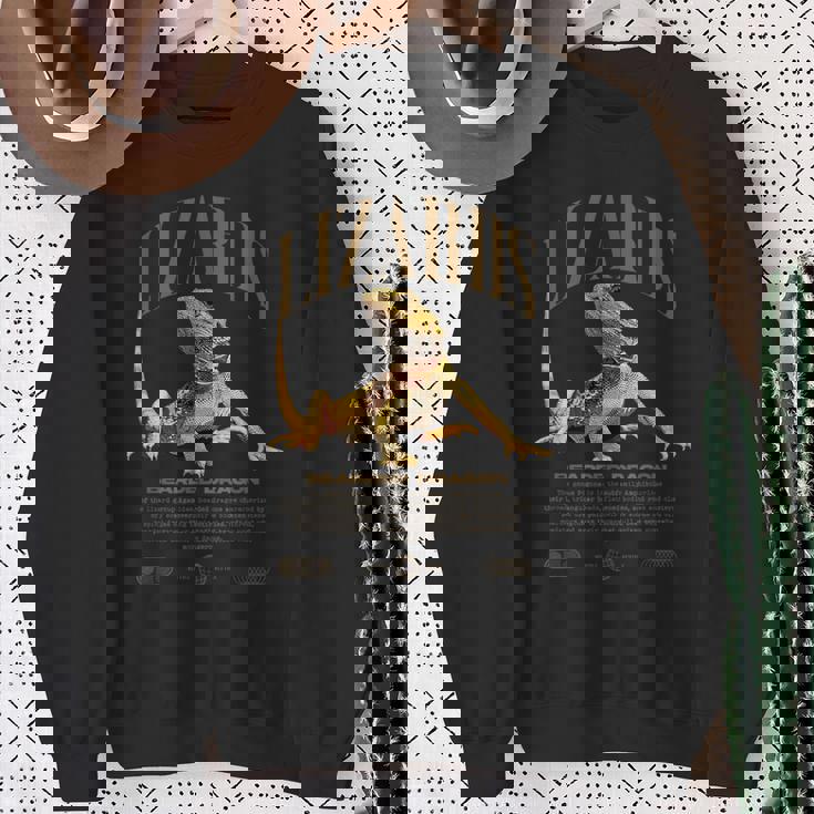 フトアゴヒゲトカゲ ストリートウェア トカゲ キーパー スウェットシャツ 年配の女性への贈り物