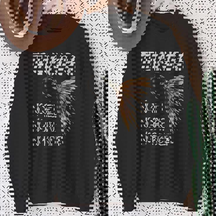 フライフィッシング用ブラックtシャツ テンカラ スウェットシャツ 年配の女性への贈り物