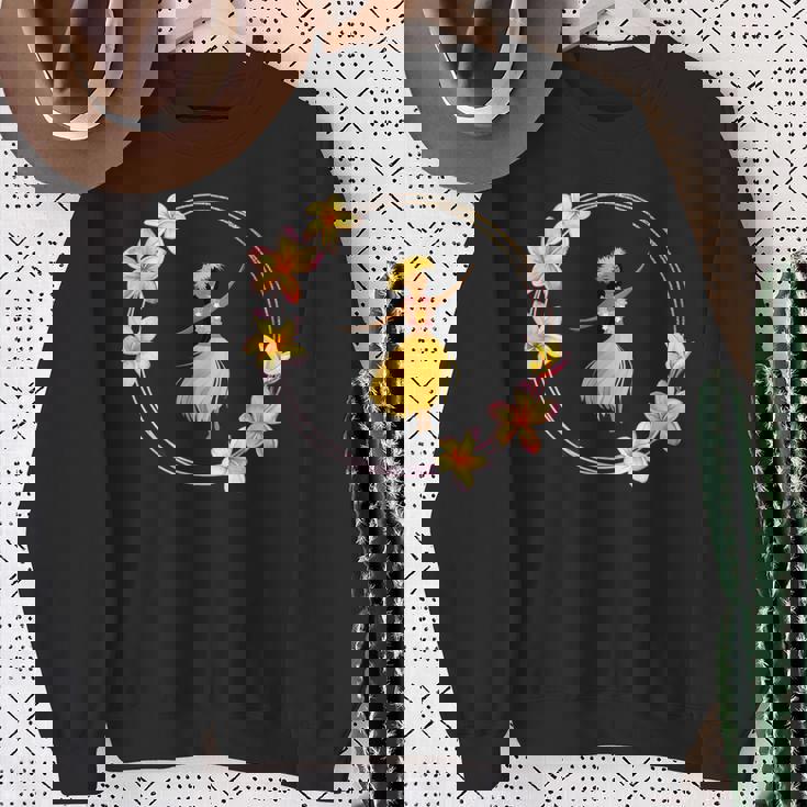 フラダンサー プルメリアリング ハワイ スウェットシャツ 年配の女性への贈り物