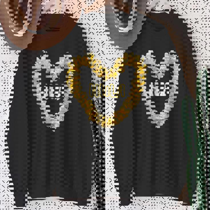 フラプルメリアハート レイダンサー ハワイ スウェットシャツ 年配の女性への贈り物