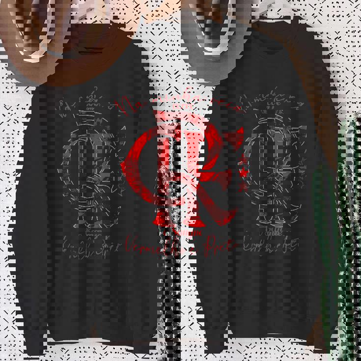 フラメンゴtシャツ赤と黒の スウェットシャツ 年配の女性への贈り物