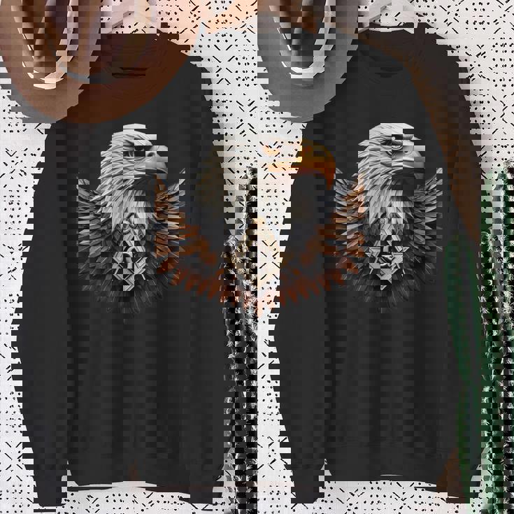 フリーメイソンs&C「知恵を持ったワシ」のシンボル。 スウェットシャツ 年配の女性への贈り物