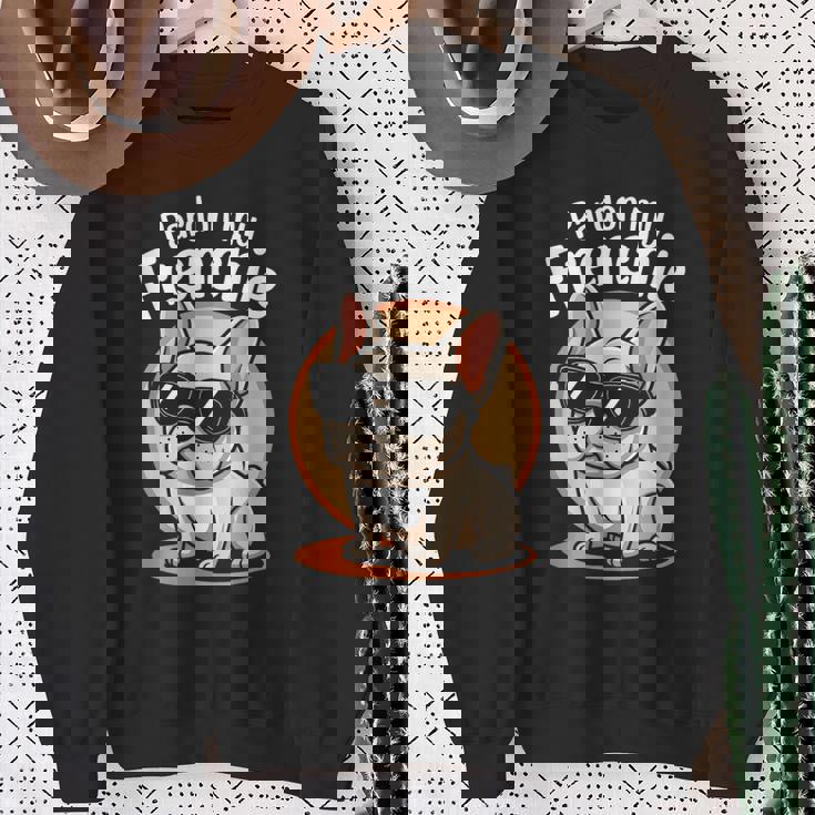 フレンチブルドッグしゃれ スウェットシャツ 年配の女性への贈り物