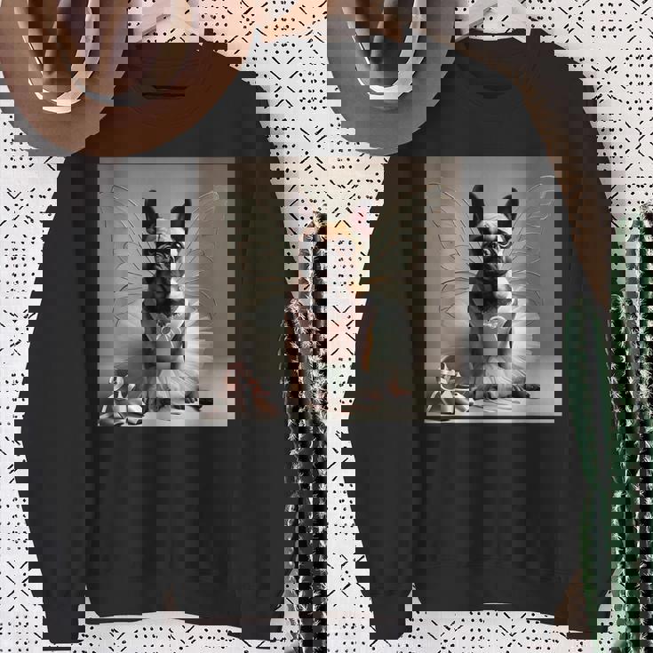 フレンチブルドッグシャツ バレリーナ バレエ愛好家 ダンサー フレンチー スウェットシャツ 年配の女性への贈り物