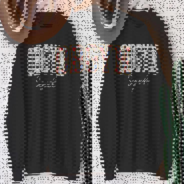 フローラルobgyn スクワッド 産科医 婦人科医 看護師 Ob Gyn スウェットシャツ 年配の女性への贈り物