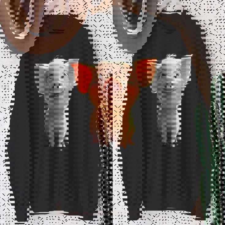 ブタ 国産ブタ ラブ・リトル・ピギー スウェットシャツ 年配の女性への贈り物