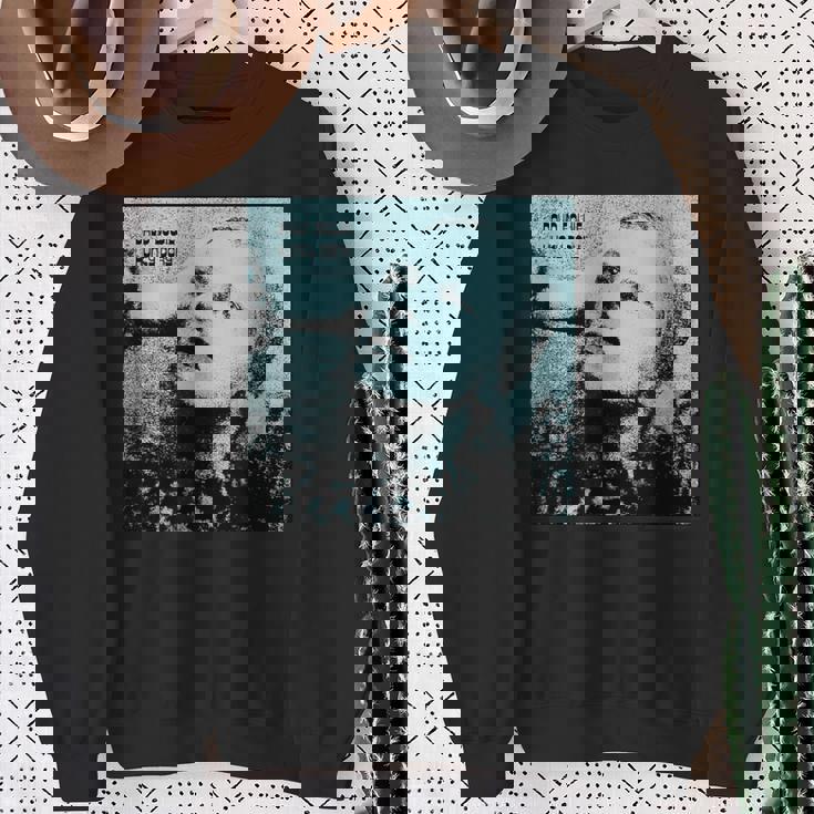 ブライアン・ウォードによるデヴィッド・ボウイ ハンキードリー ブルー 写真 スウェットシャツ 年配の女性への贈り物