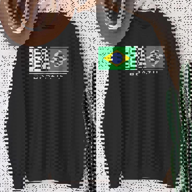 ブラジル ブラジル フラッグ ブラジル アスレチック スポーツ ゲーム ジャージ スウェットシャツ 年配の女性への贈り物