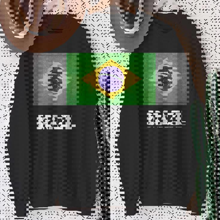 ブラジル国旗tシャツ スウェットシャツ 年配の女性への贈り物