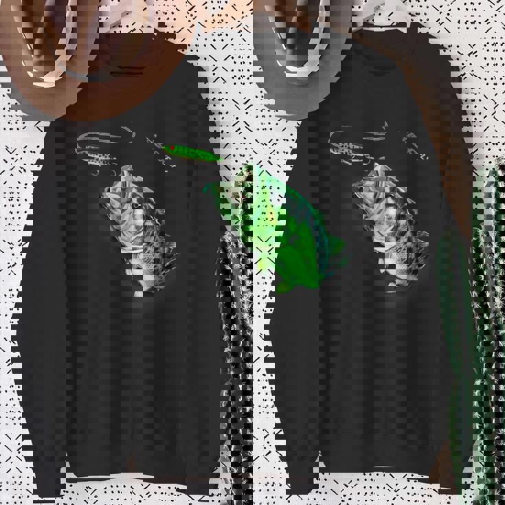 ブラックフライのトップウォータースプークを備えた新しいバスフィッシングシャツ スウェットシャツ 年配の女性への贈り物