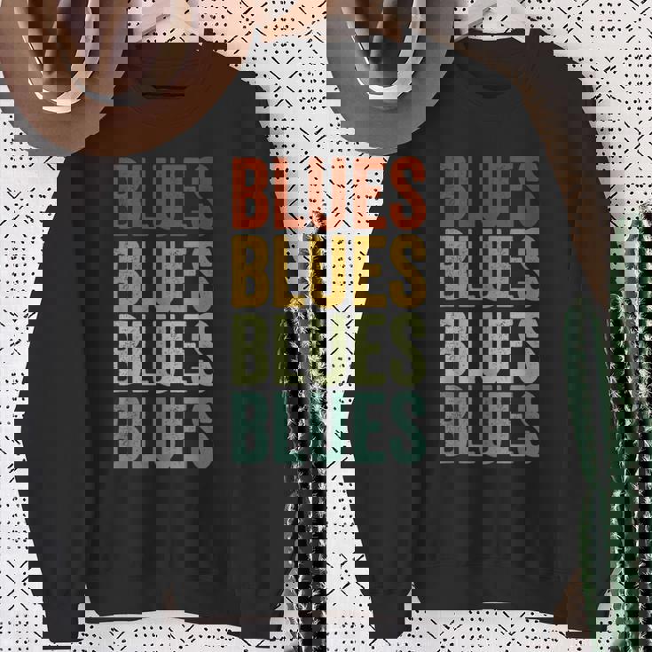 ブルースミュージックブルースマン スウェットシャツ 年配の女性への贈り物