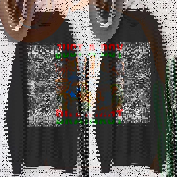 ブレインロットが大好きな少年 オールイタリアンブレインロットミーム スウェットシャツ 年配の女性への贈り物