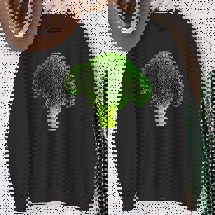 ブロッコリー 写真 エンブレム Broccoli Photo Emblem スウェットシャツ 年配の女性への贈り物