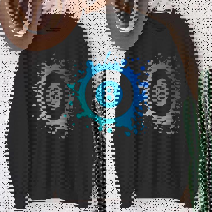 プール ビリヤード プレーヤー エイトボール シンプル プール スウェットシャツ 年配の女性への贈り物