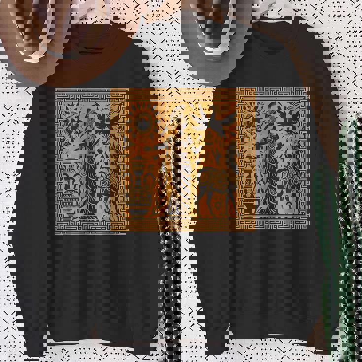 ヘラ 女神 ギリシャ神話 歴史 芸術 古代神話 スウェットシャツ 年配の女性への贈り物