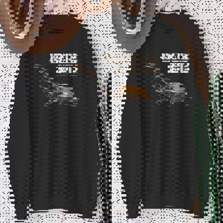 ヘラクレスカブトムシの写真 スウェットシャツ 年配の女性への贈り物