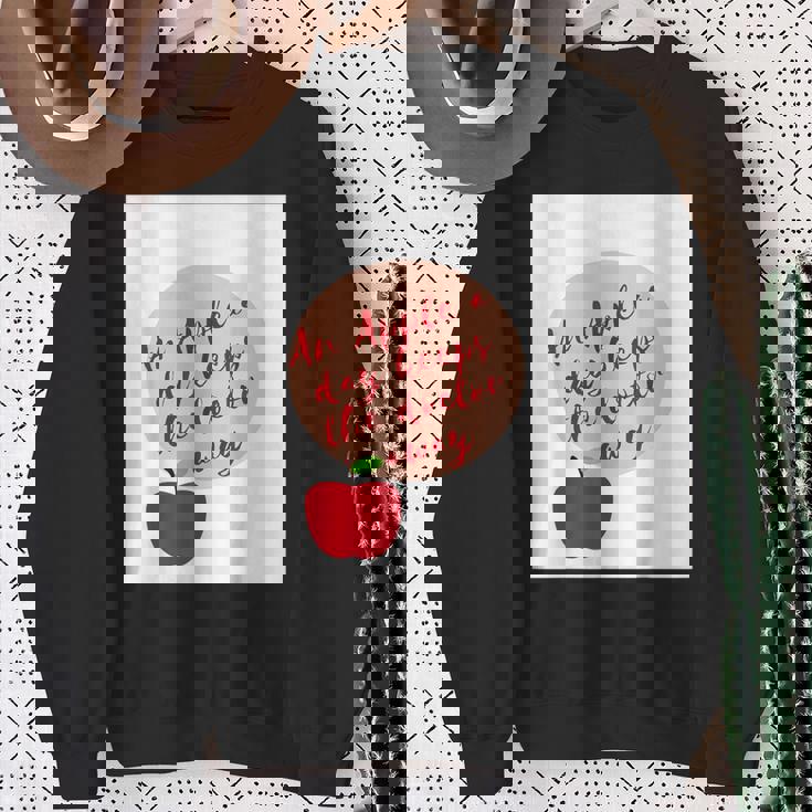 ヘルシーシャツアップル 最新 医者を遠ざける スウェットシャツ 年配の女性への贈り物