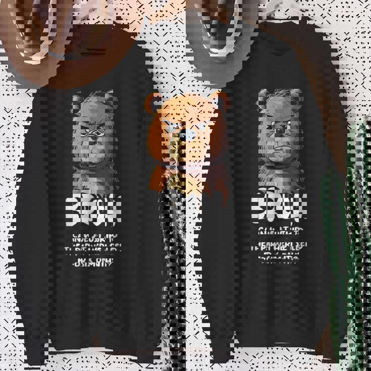 ベアラバーブラシファニーベア スウェットシャツ 年配の女性への贈り物