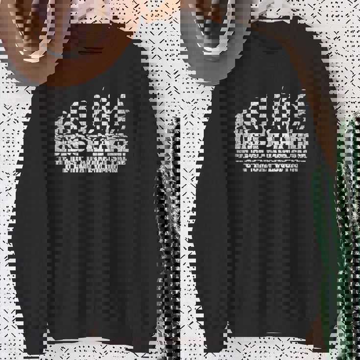 ベース奏者 ベーシスト ギタリスト ロックミュージシャン スウェットシャツ 年配の女性への贈り物