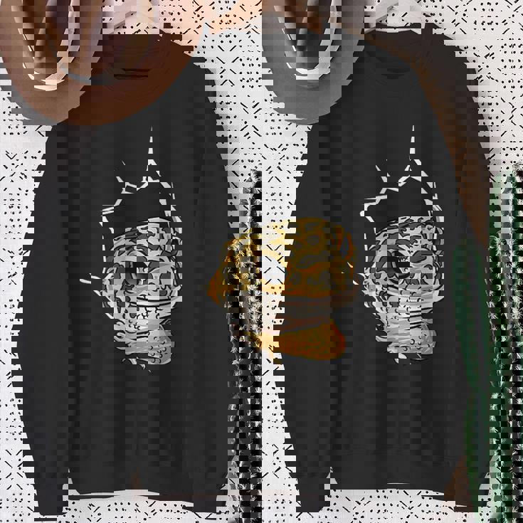 ペット ヒョウ ヤモリギフト I Love My スウェットシャツ 年配の女性への贈り物