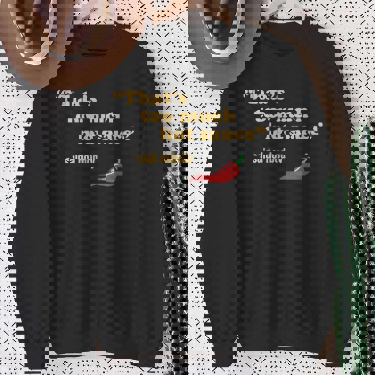 ホット&スパイシーフード ハバネロ チリ&ファニー ペッパーソース スウェットシャツ 年配の女性への贈り物