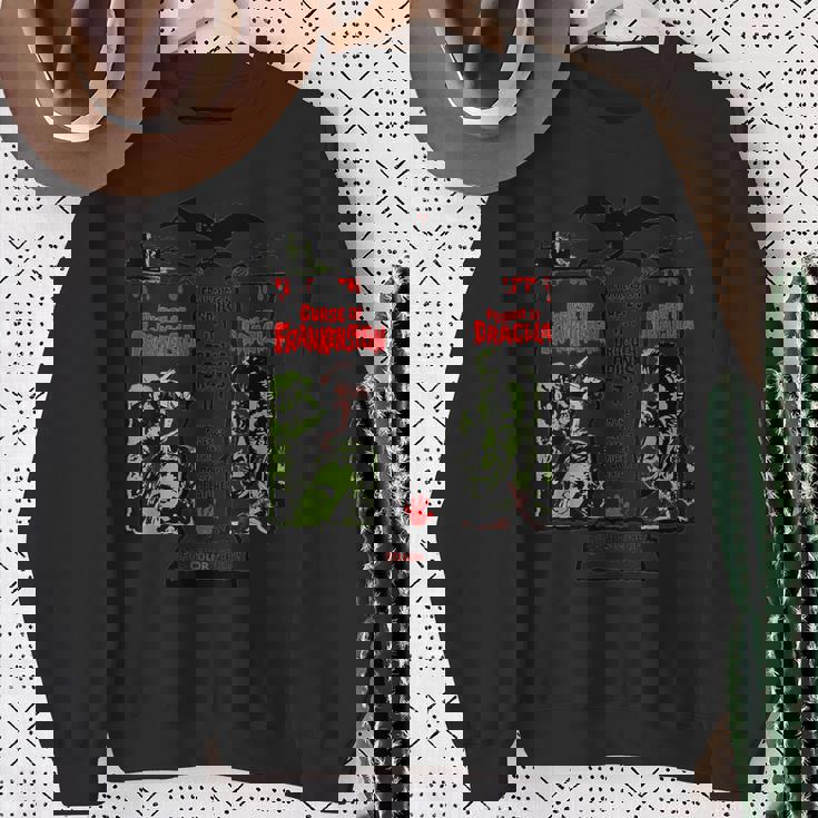 ホラー映画 ヴィンテージ ドラキュラ ハロウィン モンスター フランケンシュタイン スウェットシャツ 年配の女性への贈り物