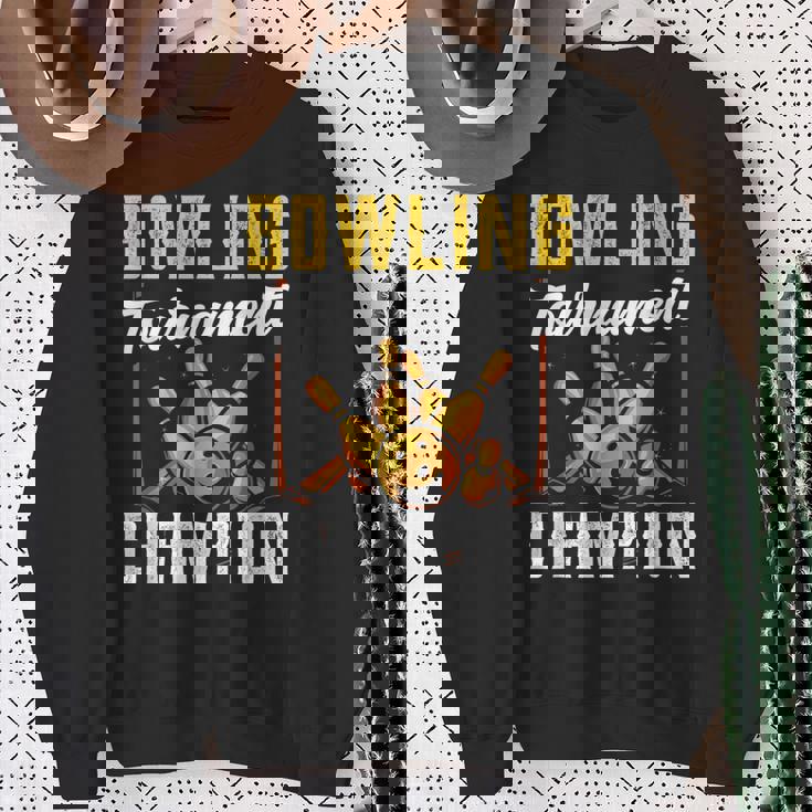 ボウリング大会優勝 クルー ボウリング チーム ホビー ボウラー スウェットシャツ 年配の女性への贈り物