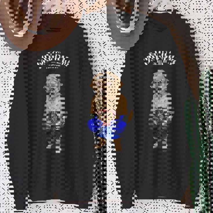 ボクシングチャンピオン ラブラドールレトリバー 犬 スウェットシャツ 年配の女性への贈り物