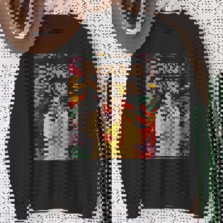 ボサ・ノヴァ・サンバ ミュージック ジャズ ブラジル ブラジル リオデジャネイロ スウェットシャツ 年配の女性への贈り物