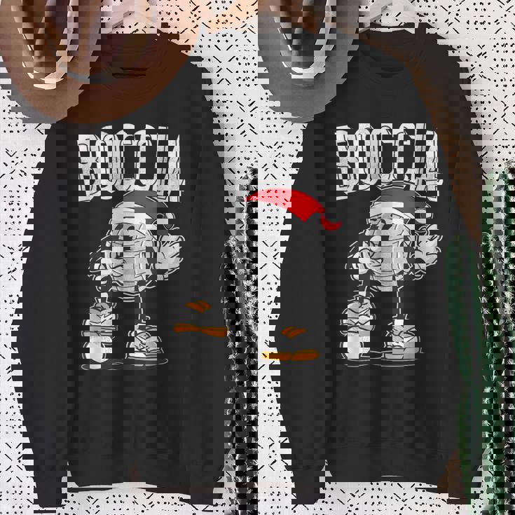 ボッチャ ボッチャボール クリスマスハット ボッチャボール ジャック付き スウェットシャツ 年配の女性への贈り物