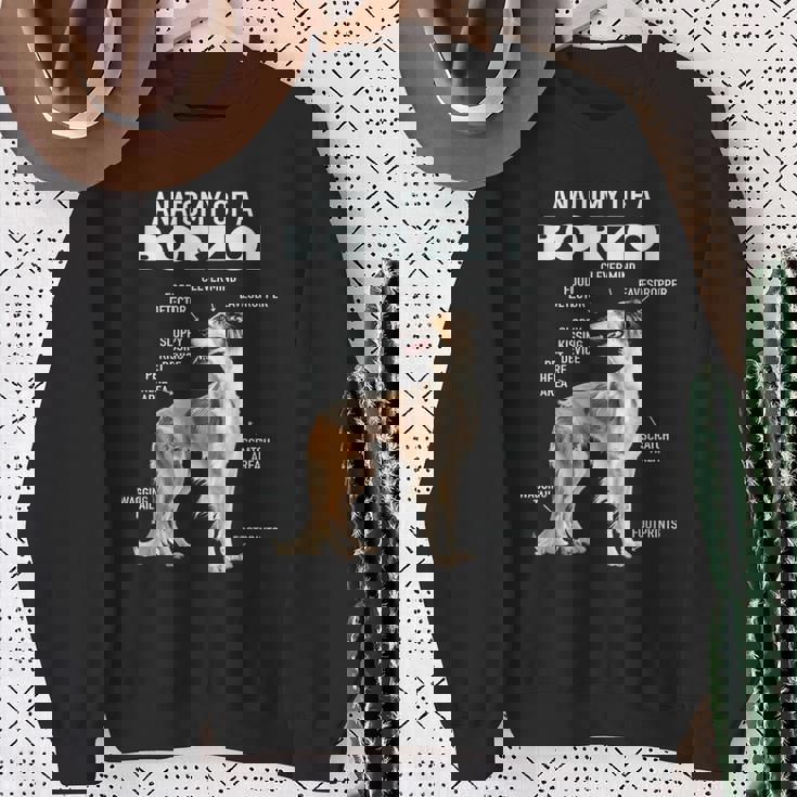 ボルゾイの解剖学 スウェットシャツ 年配の女性への贈り物