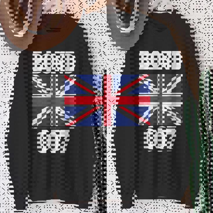 ボンドユニオンフラッグ 007 レトロシャツ スウェットシャツ 年配の女性への贈り物