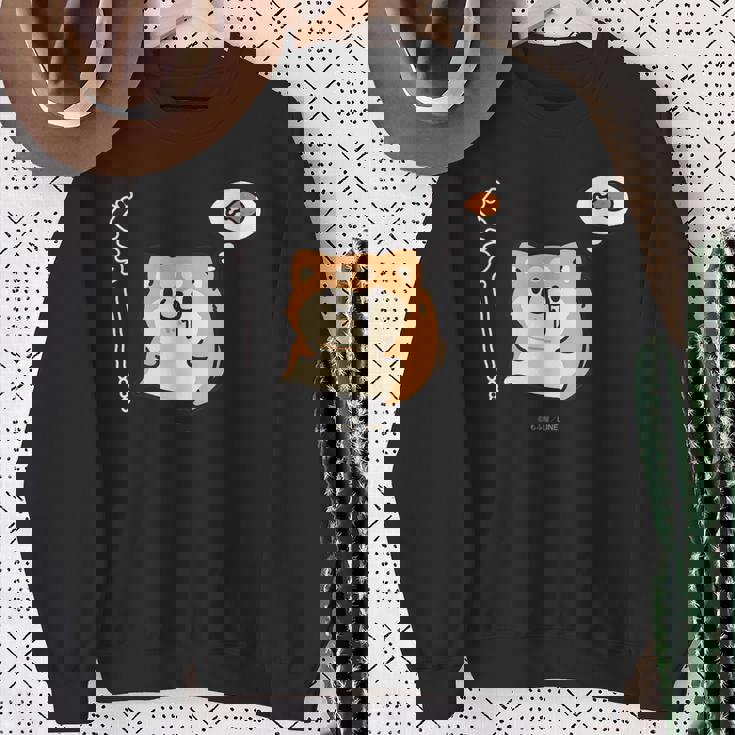 ボンレス犬とボンレス猫 はらぺこ ボンレス犬 スウェットシャツ 年配の女性への贈り物