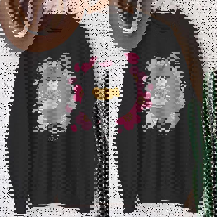 ボンレス犬とボンレス猫 桜 ボンレス猫 スウェットシャツ 年配の女性への贈り物