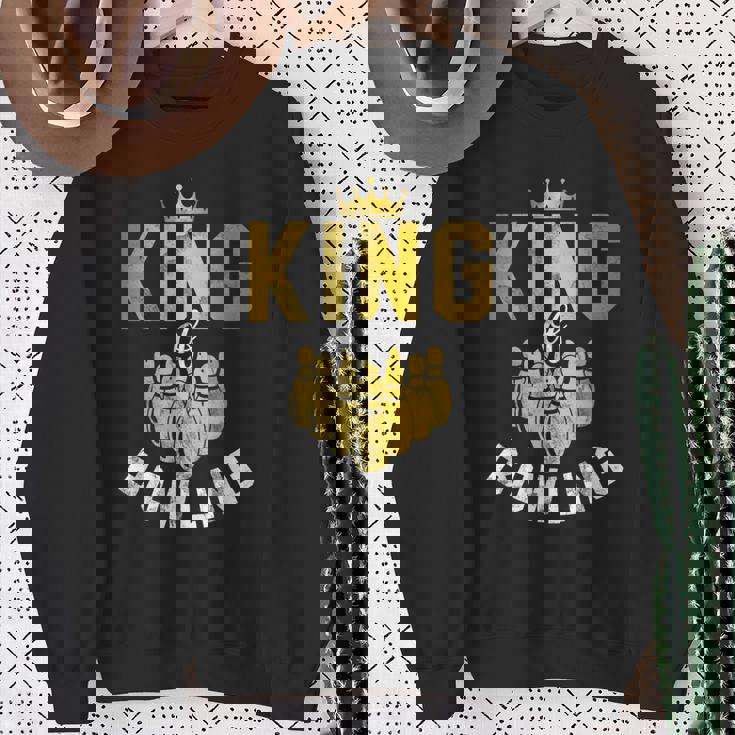 ボーリングチーム衣装 キングオブボウリング おもしろボーリング スウェットシャツ 年配の女性への贈り物