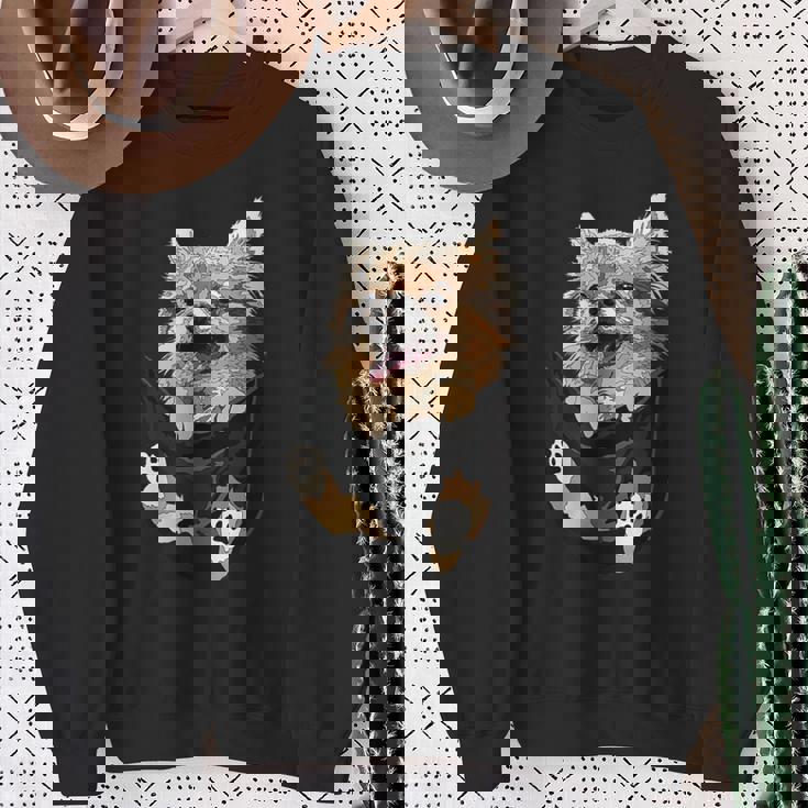 ポケットに入ったチワワ チワワ 長髪 チワワ 犬好き スウェットシャツ 年配の女性への贈り物