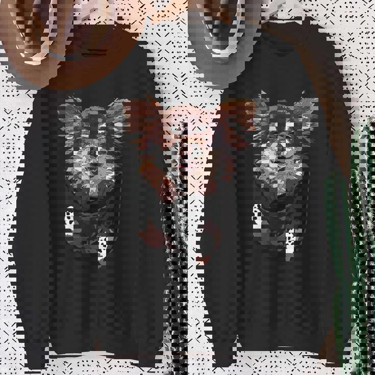 ポケットの中のチワワ 面白い チワワ 長髪 犬好き スウェットシャツ 年配の女性への贈り物