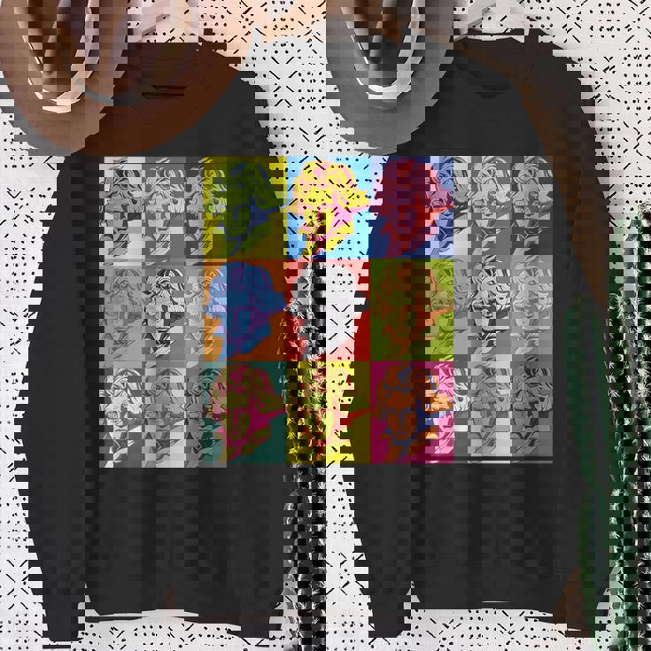 ポップアートクラシック音楽 音楽家 ベートーヴェン ヴァイオリン ピアノ チェロ 練習 音楽好き おもしろ デザイン スウェットシャツ 年配の女性への贈り物