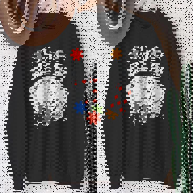 ポーカー 私はオールイン スウェットシャツ 年配の女性への贈り物