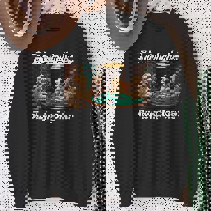 ポーカーをする犬 ラブラドゥードル オーストラリアの犬 ラブラドゥードル スウェットシャツ 年配の女性への贈り物