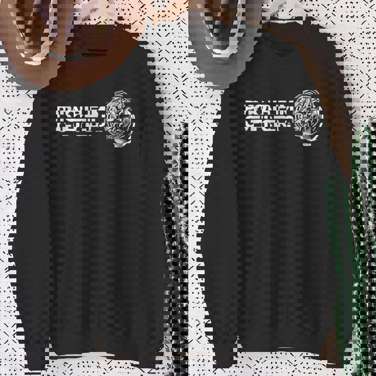 マイスター ワークプロブレムオフィサー プロジェクト スタンス ホイール リム 車 スウェットシャツ 年配の女性への贈り物