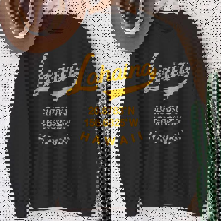 マウイ ラハイナ ハワイ レトロ ハワイアン スウェットシャツ 年配の女性への贈り物