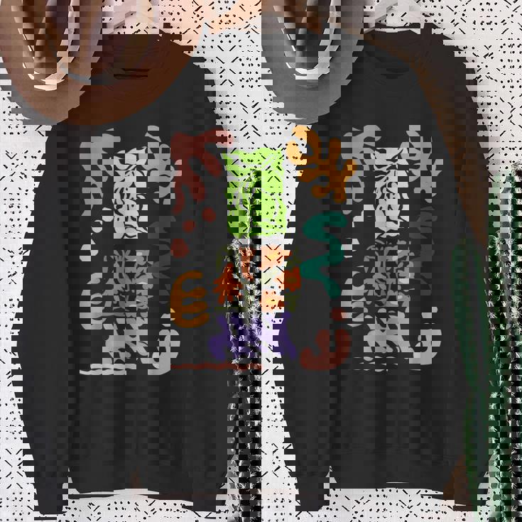 マティス風絵画 ボタニカル 花柄 抽象模様 スウェットシャツ 年配の女性への贈り物