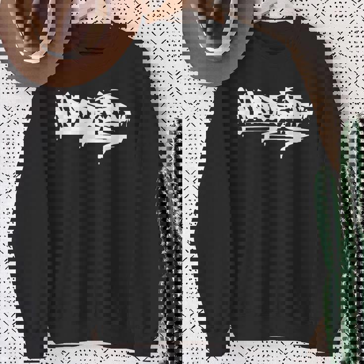 マドリードシティ グラフィティ ストリートアート ハンドスタイル スペイン ヒップホップ スウェットシャツ 年配の女性への贈り物