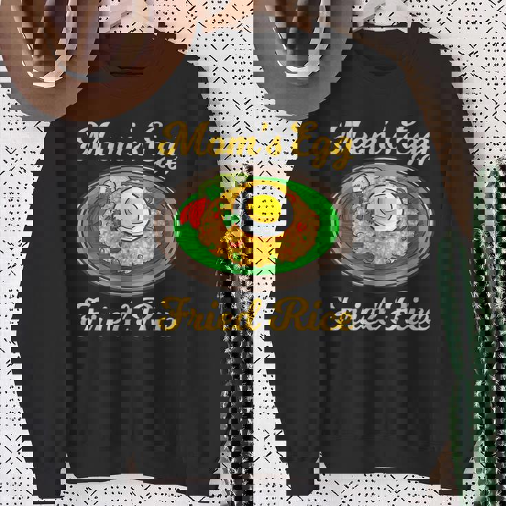 ママの卵 チャーハン目玉焼き スウェットシャツ 年配の女性への贈り物