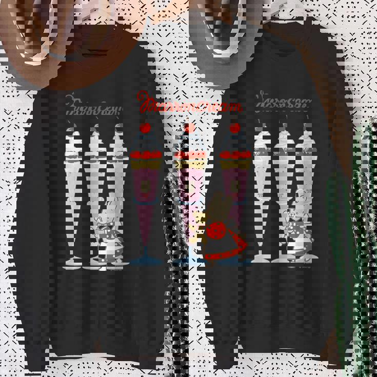 マロンクリーム パフェ スウェットシャツ 年配の女性への贈り物