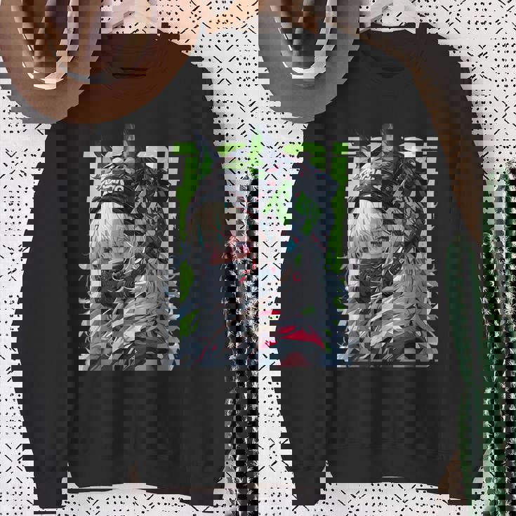 マンガ アニメ エステティック サイバーパンク テックウェア 原宿 スウェットシャツ 年配の女性への贈り物