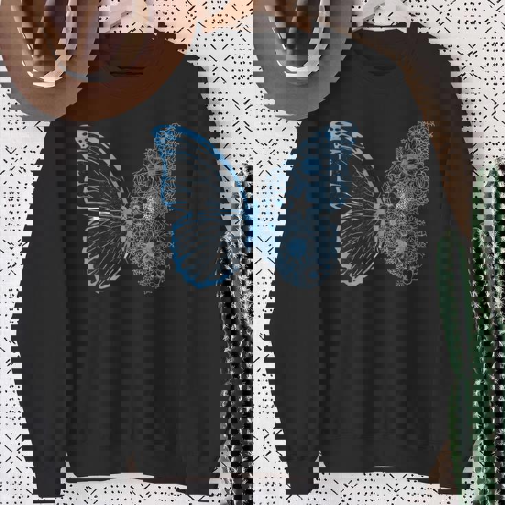 ミクロネシア国旗 蝶 ミクロネシアのルーツ ミクロネシア スウェットシャツ 年配の女性への贈り物